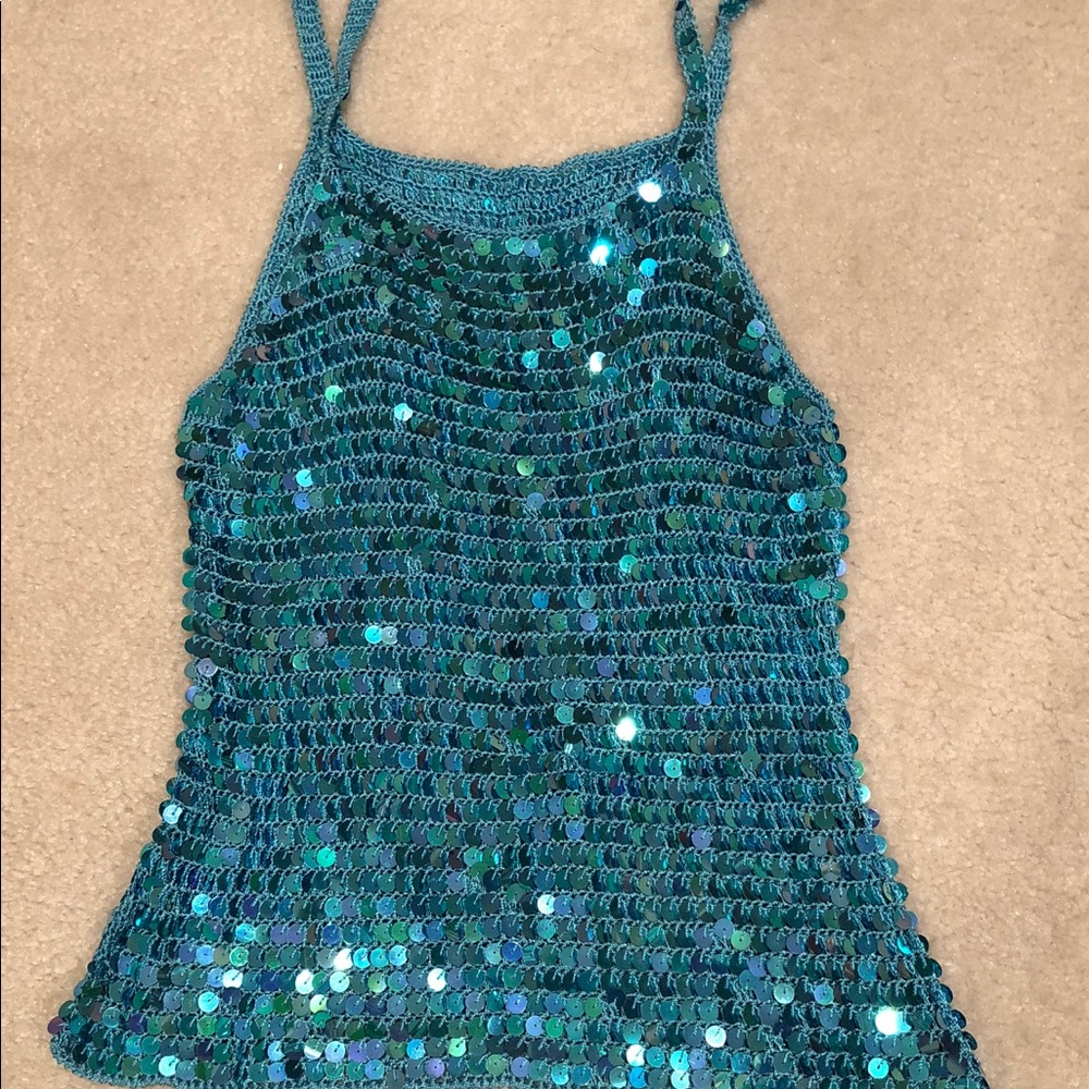 Sequin Tank Top